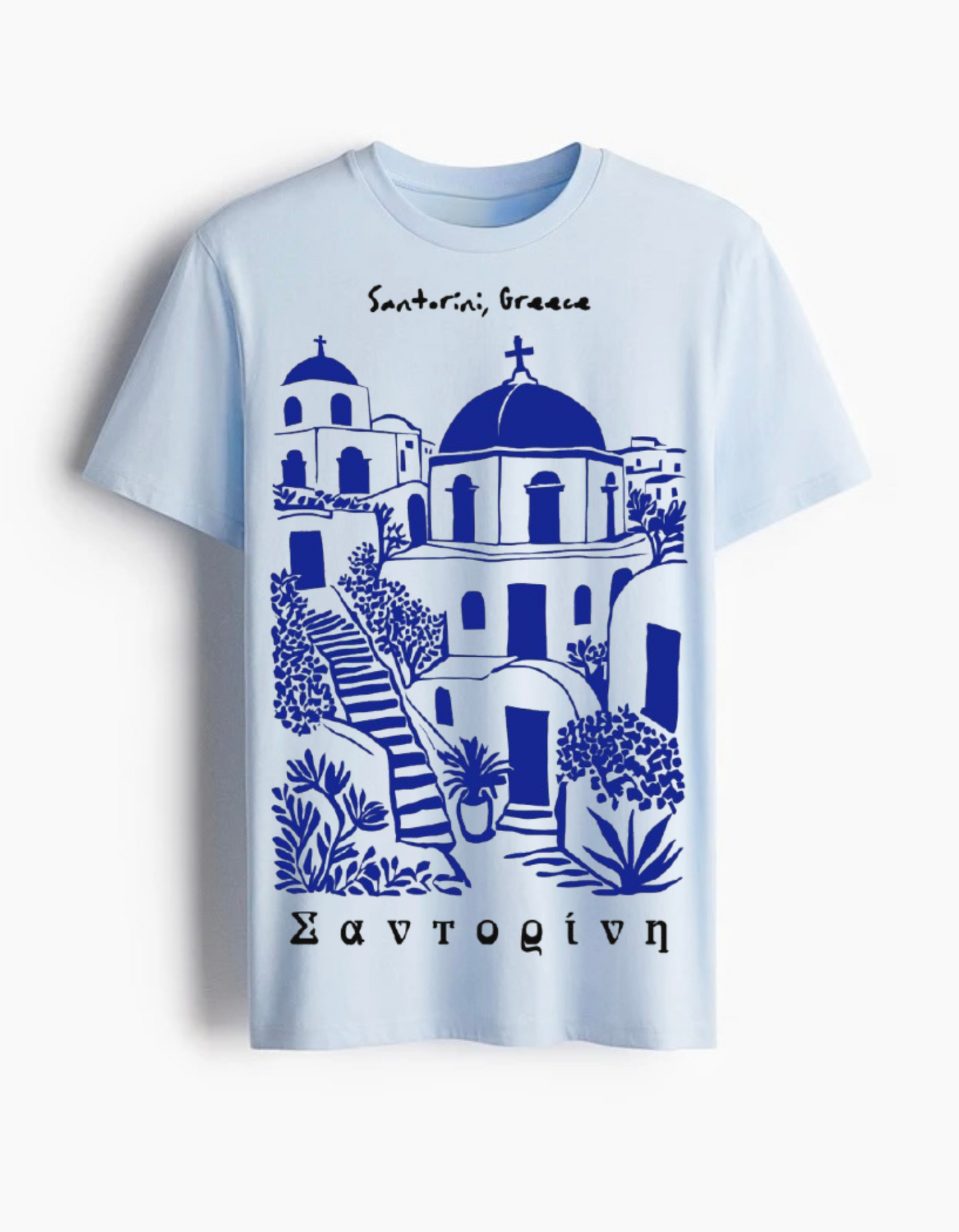 Santorini Greece Tee