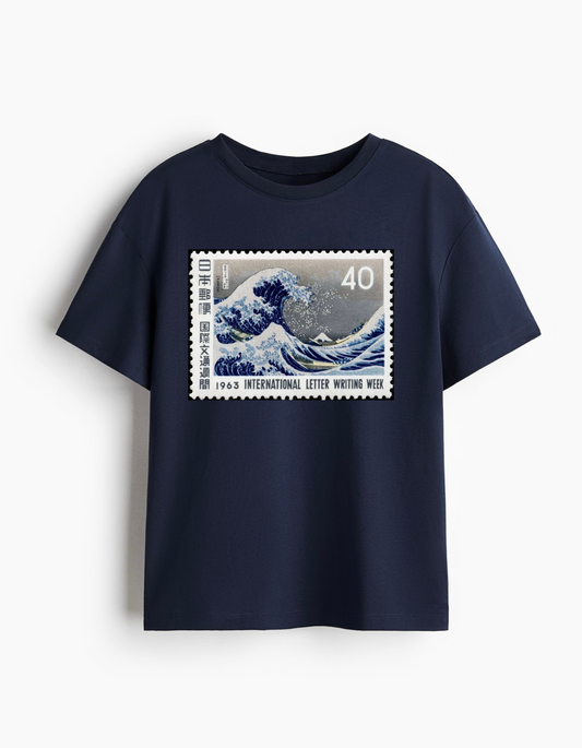 Japanese Wave Stamp Tee